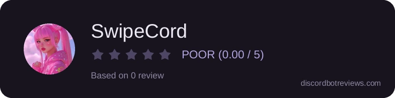 Rating widget preview for SwipeCord