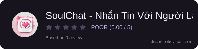 Rating widget preview for SoulChat - Nhắn Tin Với Người Lạ