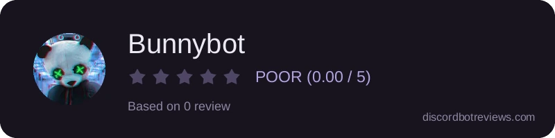 Rating widget preview for Bunnybot