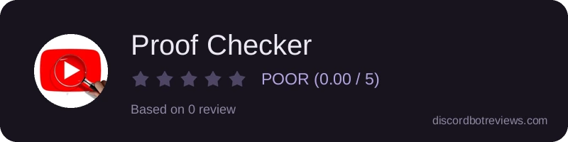 Rating widget preview for Proof Checker