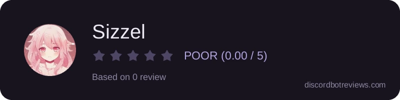 Rating widget preview for Sizzel