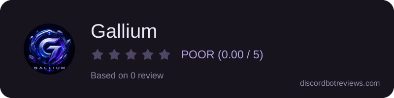 Rating widget preview for Gallium