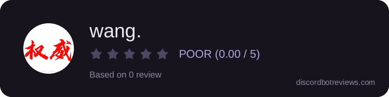 Rating widget preview for wang.