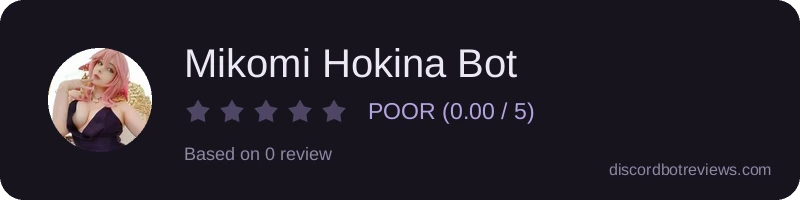 Rating widget preview for Mikomi Hokina Bot