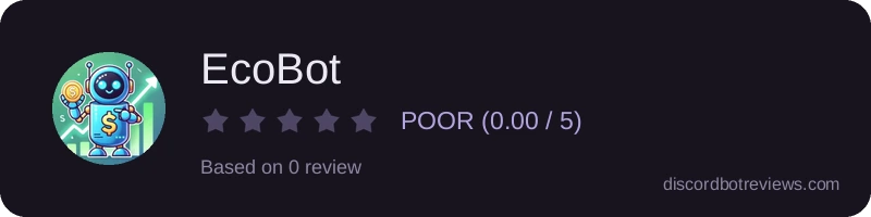 Rating widget preview for EcoBot