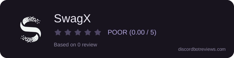 Rating banner for SwagX