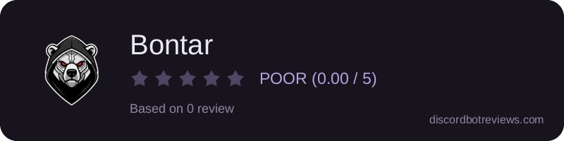 Rating widget preview for Bontar