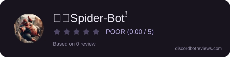 Rating widget preview for ✦．Spider-Botꜝ