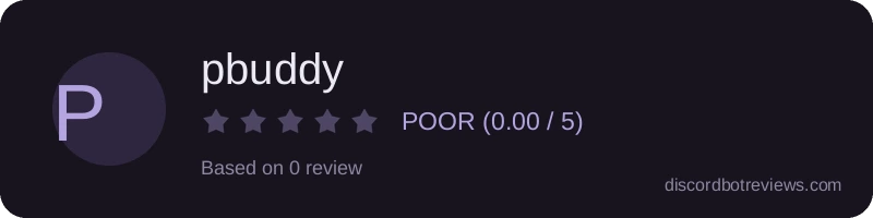 Rating widget preview for pbuddy