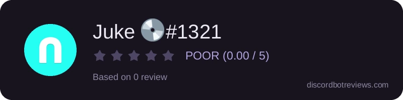 Rating widget preview for Juke 💿#1321