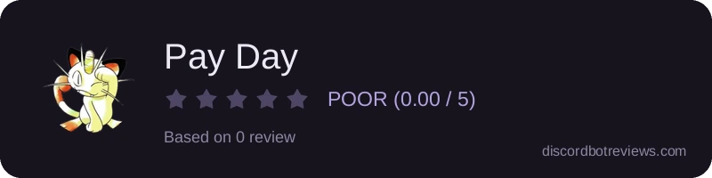 Rating widget preview for Pay Day