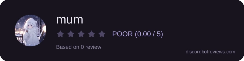 Rating widget preview for mum