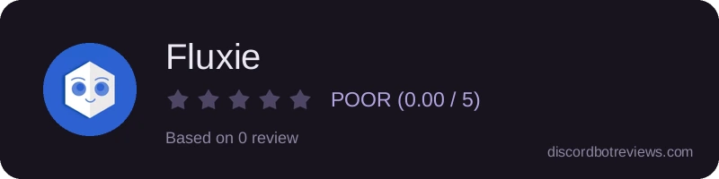 Rating widget preview for Fluxie