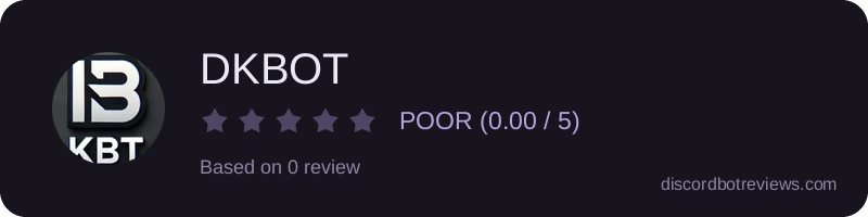 Rating widget preview for DKBOT