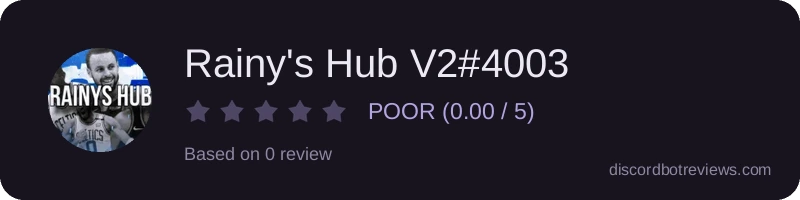 Rating widget preview for Rainy's Hub V2#4003