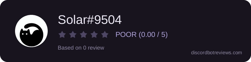 Rating widget preview for Solar#9504