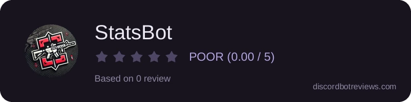 Rating banner for StatsBot