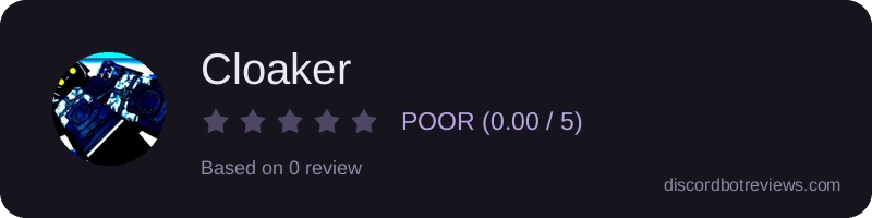 Rating widget preview for Cloaker