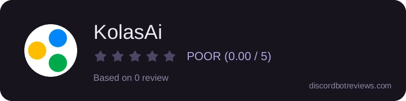 Rating widget preview for KolasAi
