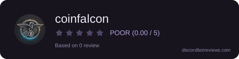 Rating banner for coinfalcon