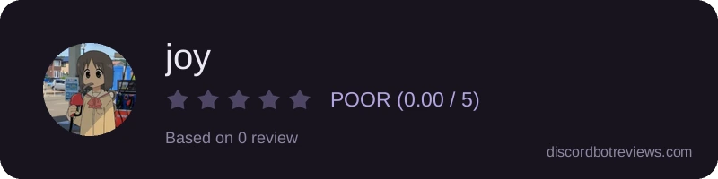 Rating widget preview for joy