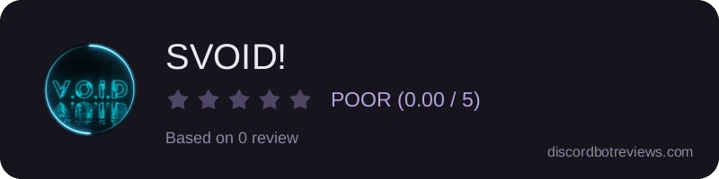 Rating widget preview for SVOID!