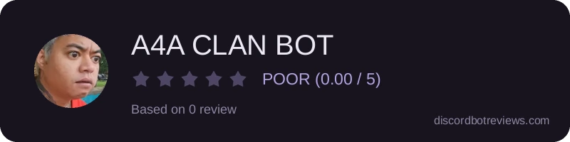 Rating widget preview for A4A CLAN BOT