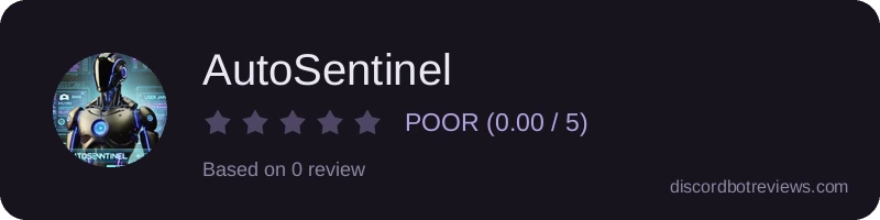 Rating widget preview for AutoSentinel