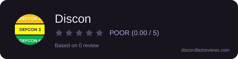 Rating widget preview for Discon