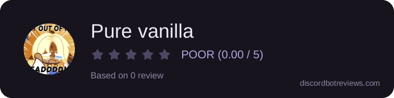 Rating widget preview for Pure vanilla 