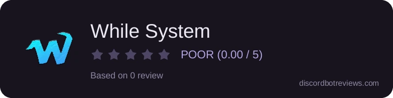 Rating widget preview for While System