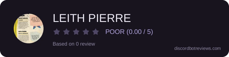 Rating widget preview for LEITH PIERRE