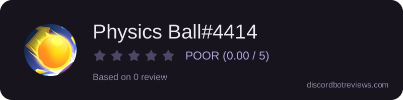 Rating widget preview for Physics Ball#4414