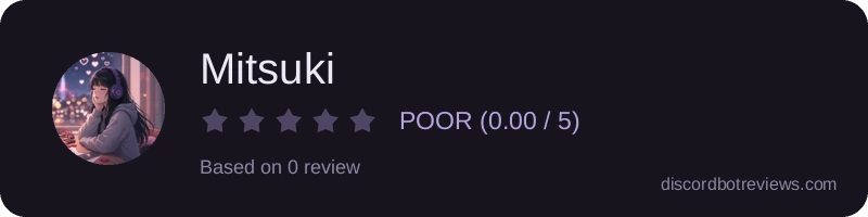 Rating widget preview for Mitsuki