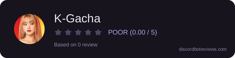 Rating widget preview for K-Gacha