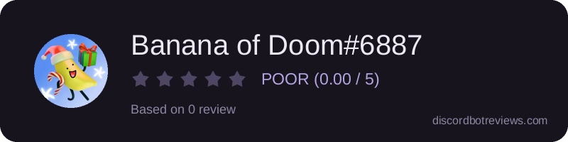 Rating widget preview for Banana of Doom#6887