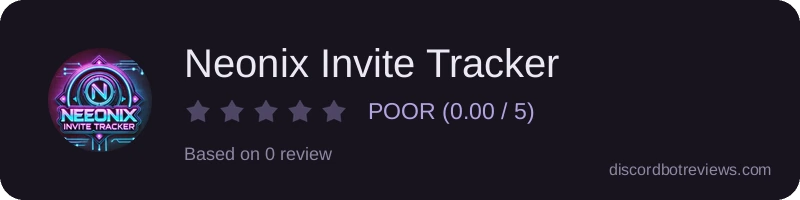 Rating widget preview for Neonix Invite Tracker