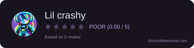 Rating widget preview for Lil crashy