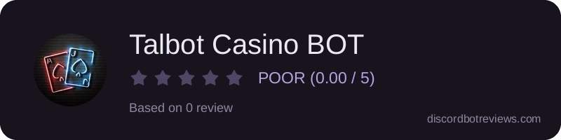 Rating widget preview for Talbot Casino BOT