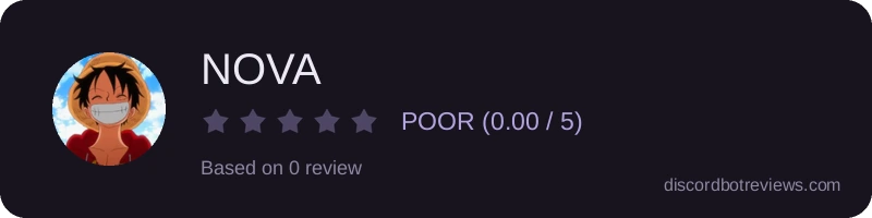 Rating widget preview for NOVA