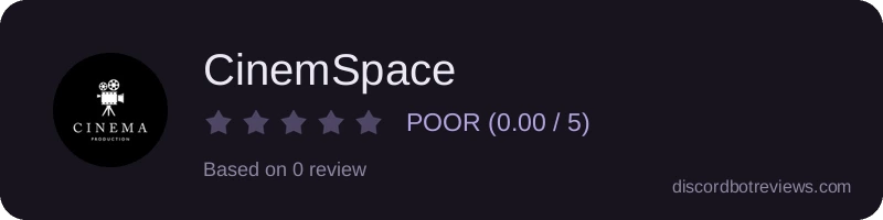Rating widget preview for CinemSpace