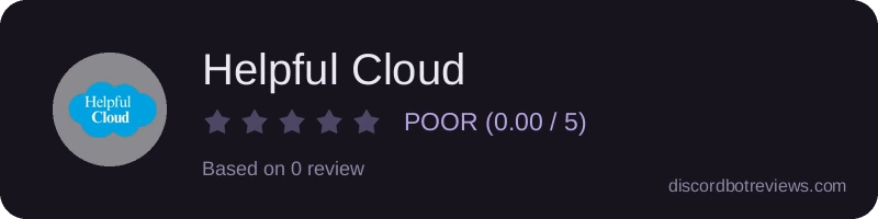 Rating widget preview for Helpful Cloud