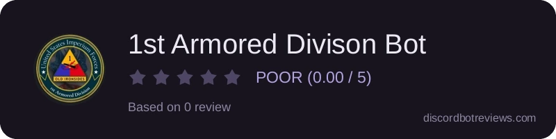 Rating widget preview for 1st Armored Divison Bot
