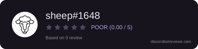Rating widget preview for sheep#1648