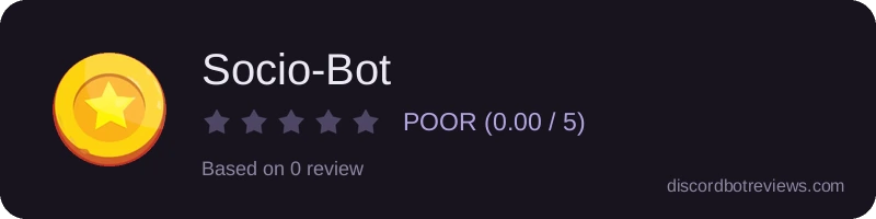 Rating widget preview for Socio-Bot