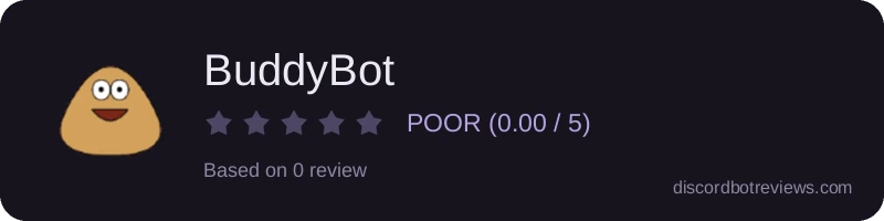 Rating banner for BuddyBot