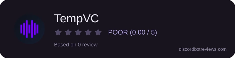 Rating widget preview for TempVC
