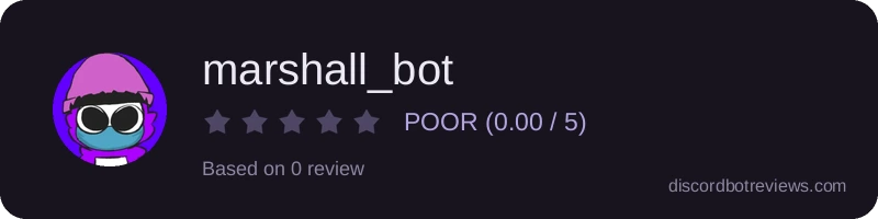 Rating widget preview for marshall_bot