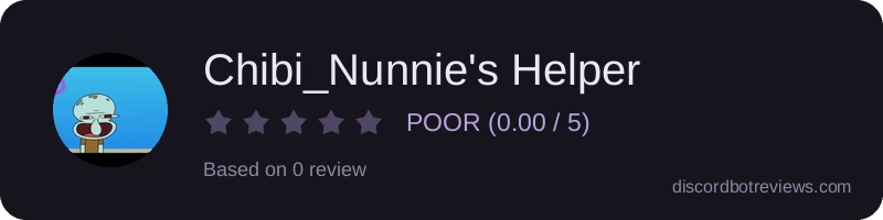 Rating widget preview for Chibi_Nunnie's Helper