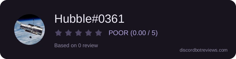 Rating widget preview for Hubble#0361